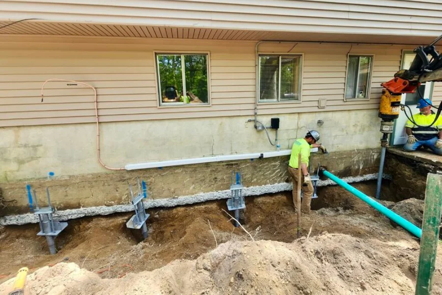 Helical Pier Installation in Seymour, IN